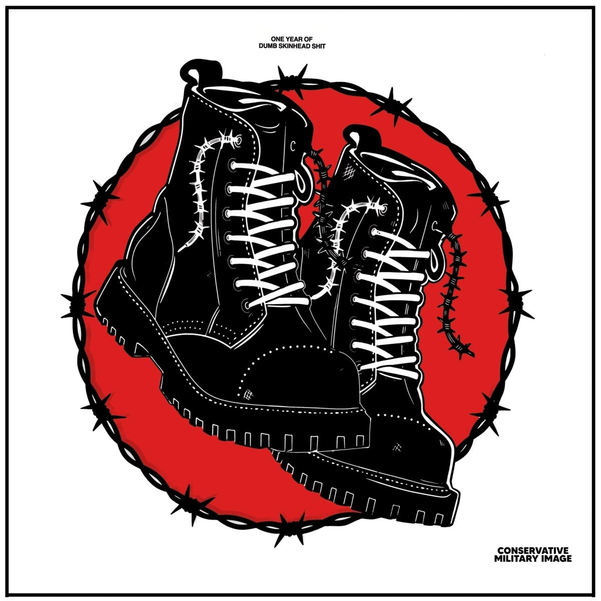 One year of dumb skinhead shit - rotes Vinyl