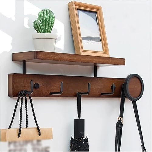 Miniatura 8 de Ganchos para colgar abrigos de pared, ganchos de entrada para abrigos, ganchos de madera, organizador de ropa, perchero para dormitorio, armarios,