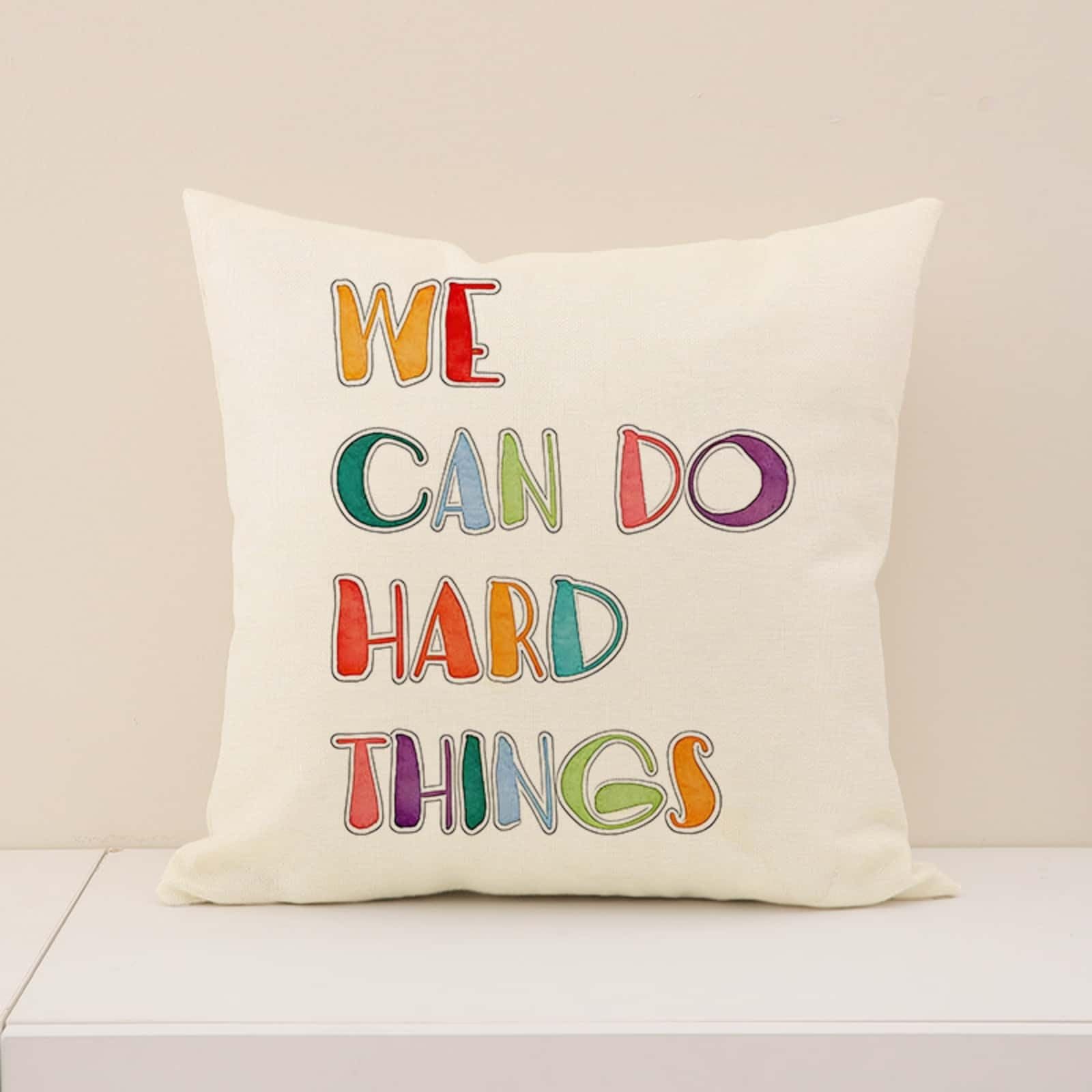Cushion Covers 40cm x 40cm Red Yellow Sofa Cushion Cover Linen with Invisible Zippers,Throw Pillow Covers for Bedroom Home Decor