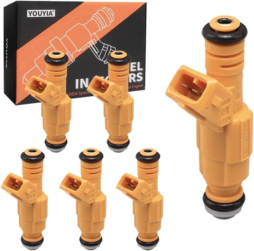 MACAX Set of 6 Fuel Injectors 0280155710 Replacement
