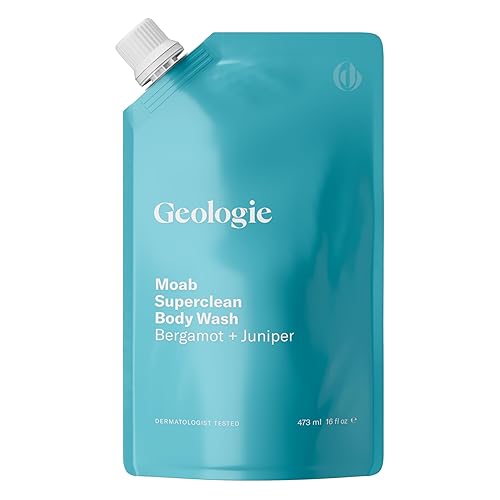 Geologie Moab Superclean Paquete de recambio de gel corporal  Bergamota + Enebro  16 onzas líquidas disponible en Yaxa Peru