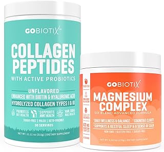 GoBiotix Wellness Duo – Magnesium Peach Tea and Collagen