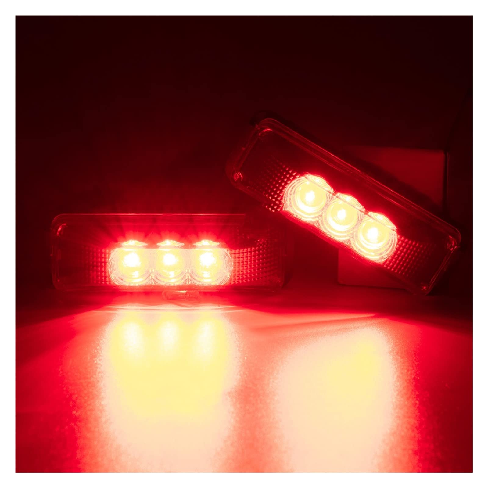 Luces traseras 3 Luces - De Posición Lateral, Lámpara Indicadora, Autobús, Camión, Remolque, Camión, Caravana, 12-24V, Camioneta, Remolque, Guardabarros, Luz Trasera