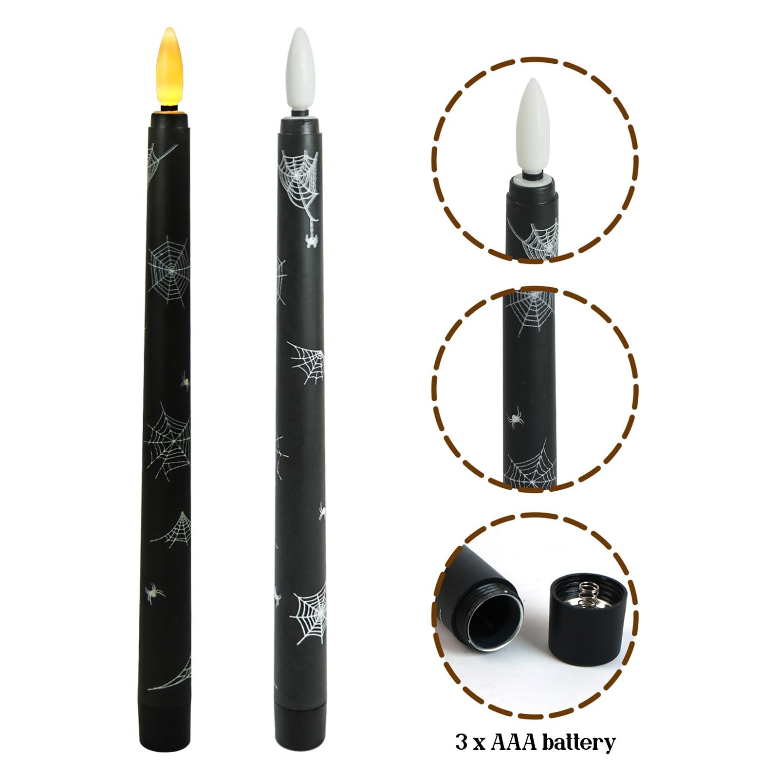 Vela Flotante Sin Llama con Mando a Distancia Vela LED Mágica para Ventana Vela Amarilla Sin Llama Funciona con Pilas(8pcs)