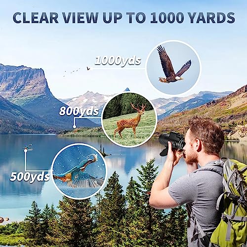 image for 80x100 Monocular Telescope, Eullsi HD Monocular for Adults with Smartp