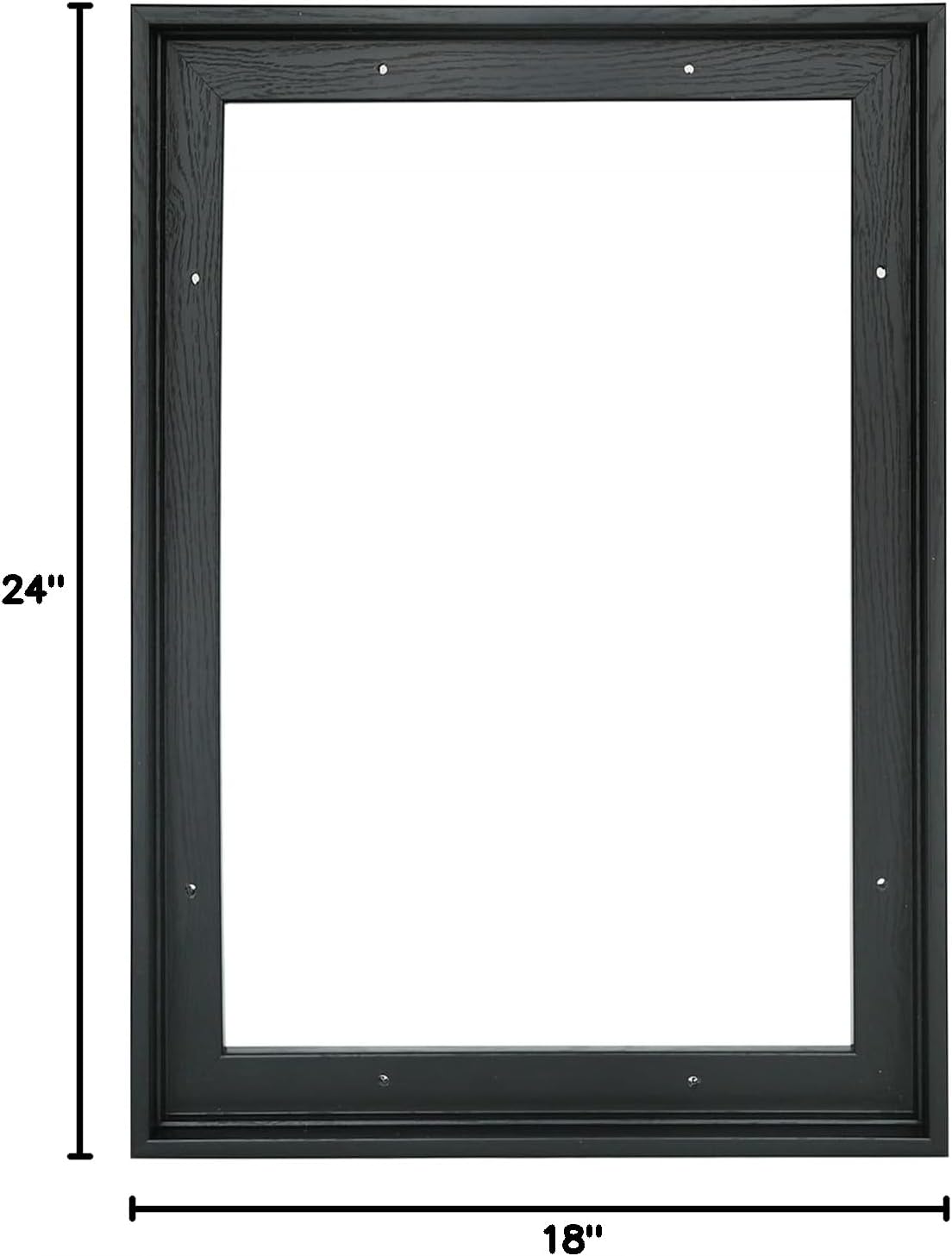 LTYHHK Floating Frame for 18x24 Inch Canvas Prints, 5/8-7/8” Deep Floater Frames for Canvas Paintings, Floating frame for Oil Prints, Diamond Painting,Paint by Numbers (LB1824)