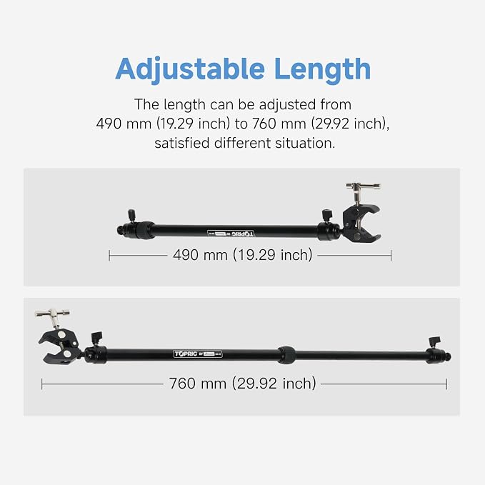 Toprig Brazo Soporte para Slider de Cámara 2 Unidades miniatura 2