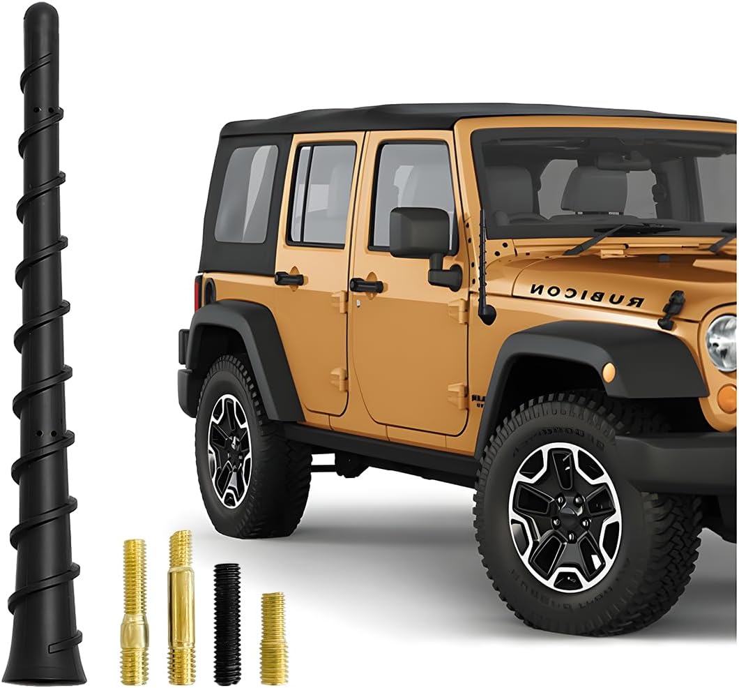 Mandark Car Spiral Antenna, 7 Inch Waterproof PVC Vehicle