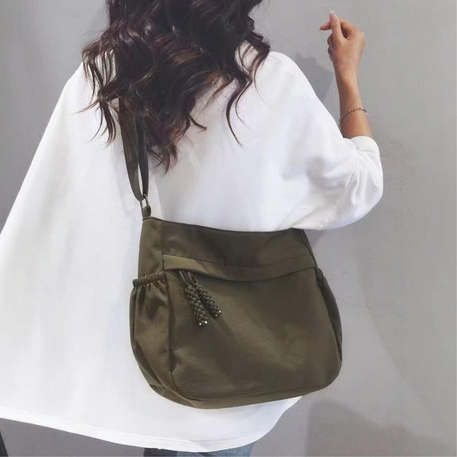 Damentaschen Einfache Und Geräumige Handtasche, Lässige Vielseitige Leinwandstasche, Geeignet Für Das Pendeln Von Frauen -Black