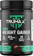 Trumax Advance Weight Gainer for Man 500 gm | 18gm High Protein Powder, 423 KCAL Calorie with 26 Minerals & Vitamins | Shatavari, Ashwagandha & Whey Protein | Boosts Appetite, Energy & Stamina