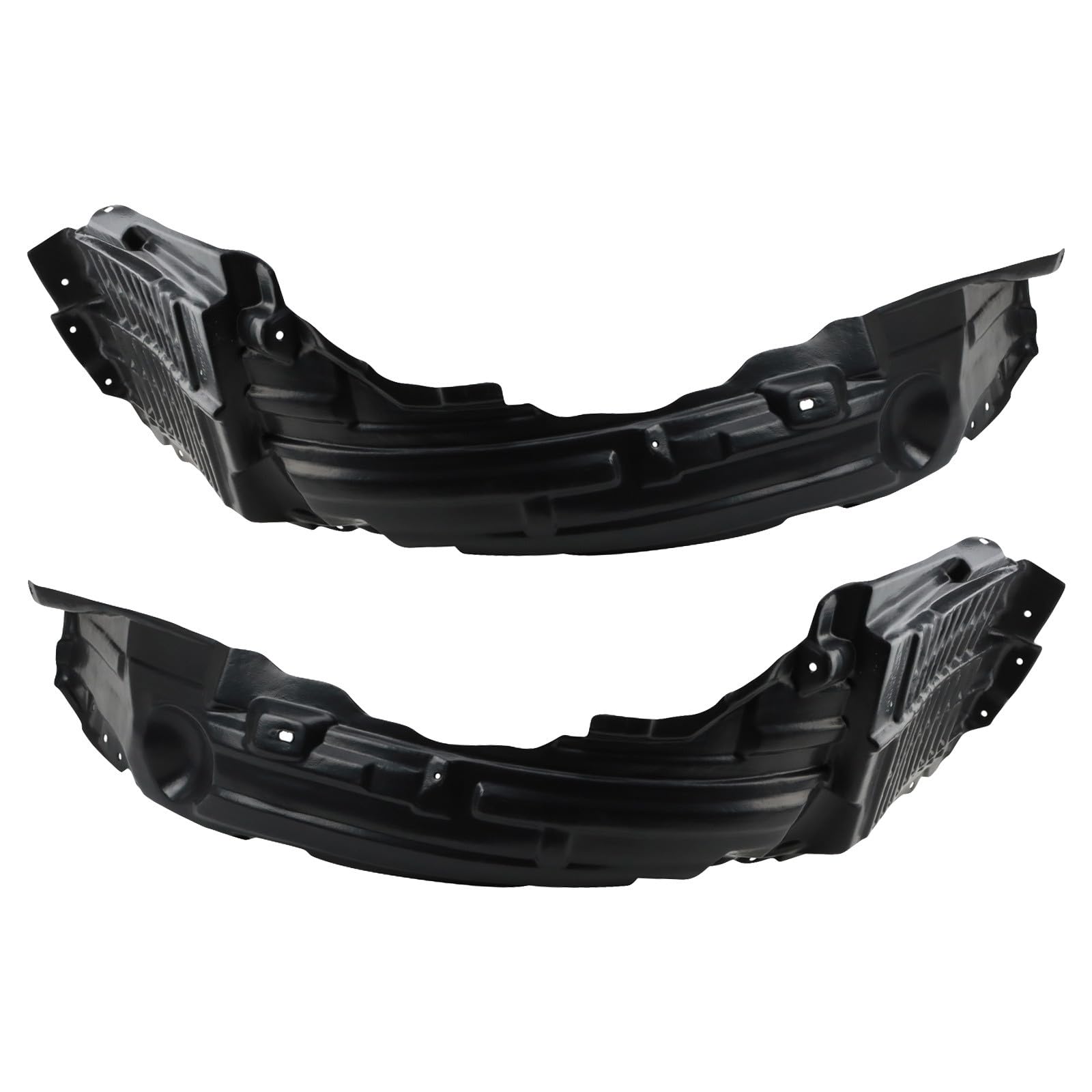 TRQ Front Inner Fender Liner Set | For 2010-2015 Mitsubishi Lancer MI1248131 MI1249123