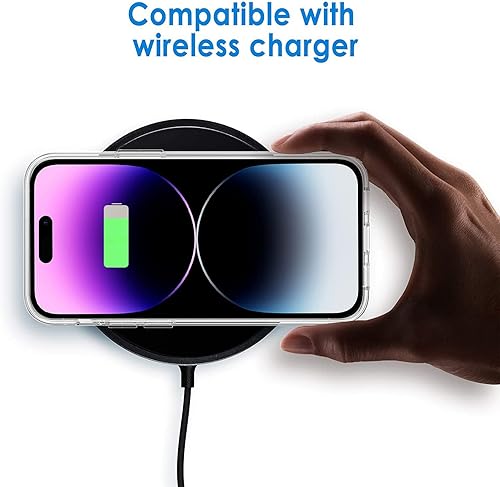 Miniatura 7 de luolnh Funda compatible con iPhone 14 Pro con flores, para mujeres femeninas, a prueba de golpes, patrón floral transparente, cubierta trasera dura