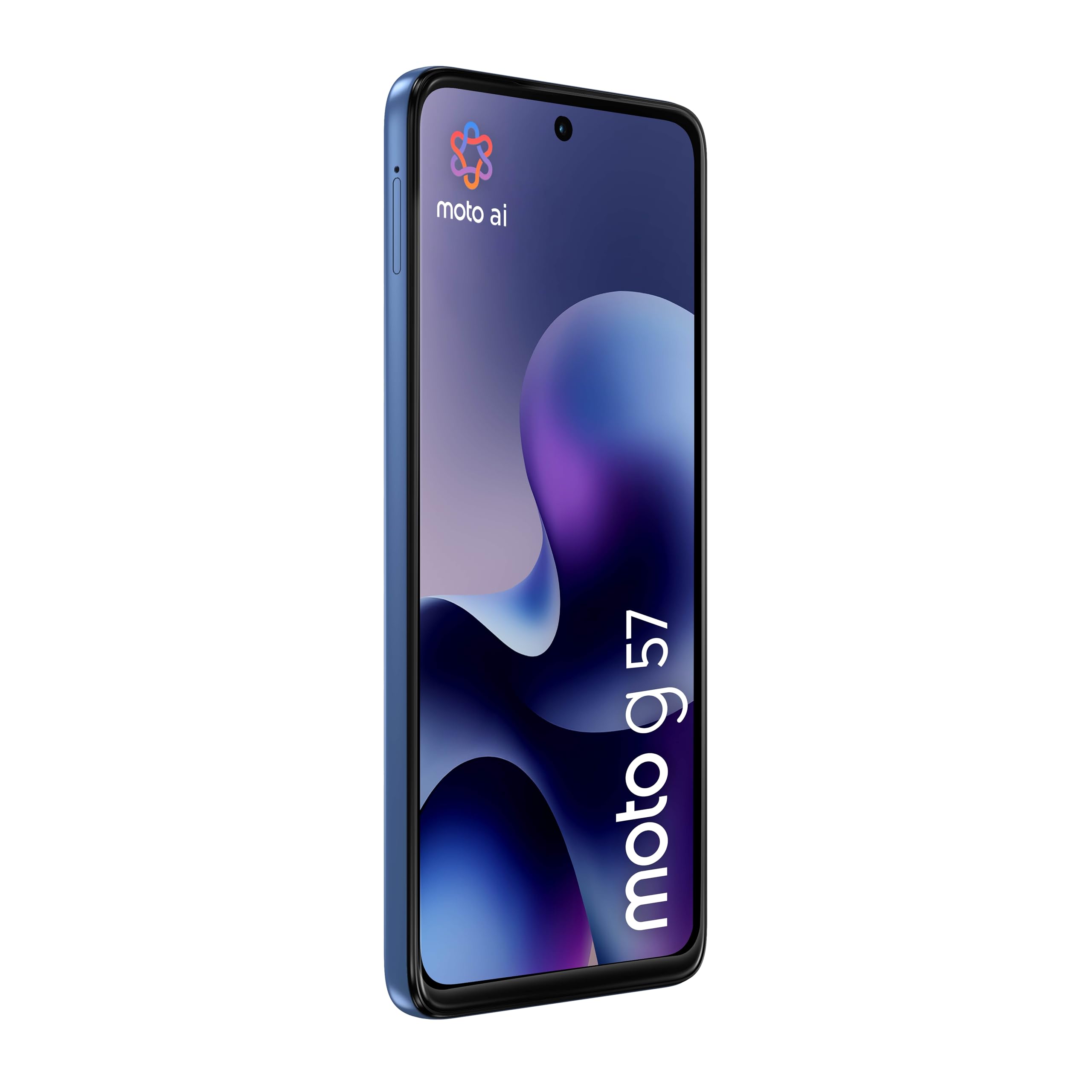 Motorola Moto G57 con 3 años de garantía (8/256 GB, cámara 50 + 8 MP + sensor parpadeante, pantalla 6,72 pulgadas 120 Hz, 5100 mAh, Snapdragon 6s Gen 4, Android 16), Pantone Regatta