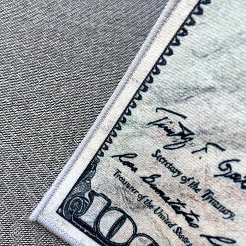 Tapete con diseño billete de 100 dólares 18''x43'' miniatura 3