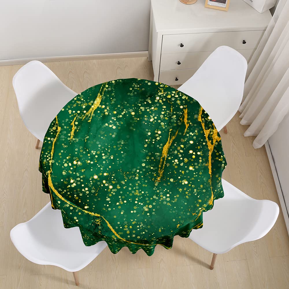 Highdi Nappe Ronde Anti Tache, 3D Bohême Imprimer Impermeable Nappe De Table De Décoration Pour Cuisine Picnic Party Jardin Table Protection Tables Pour Restaurants (Peinture à L'eau,Diamètre 140cm