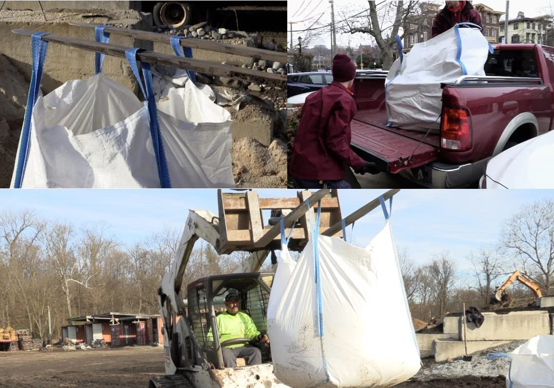MULTISAC 135. Big Bags (FIBC) 90x90x120cm 1500 KG. Ideal para gestión de reciclaje, escombros, tierra, áridos, jardinería, etc. (5)