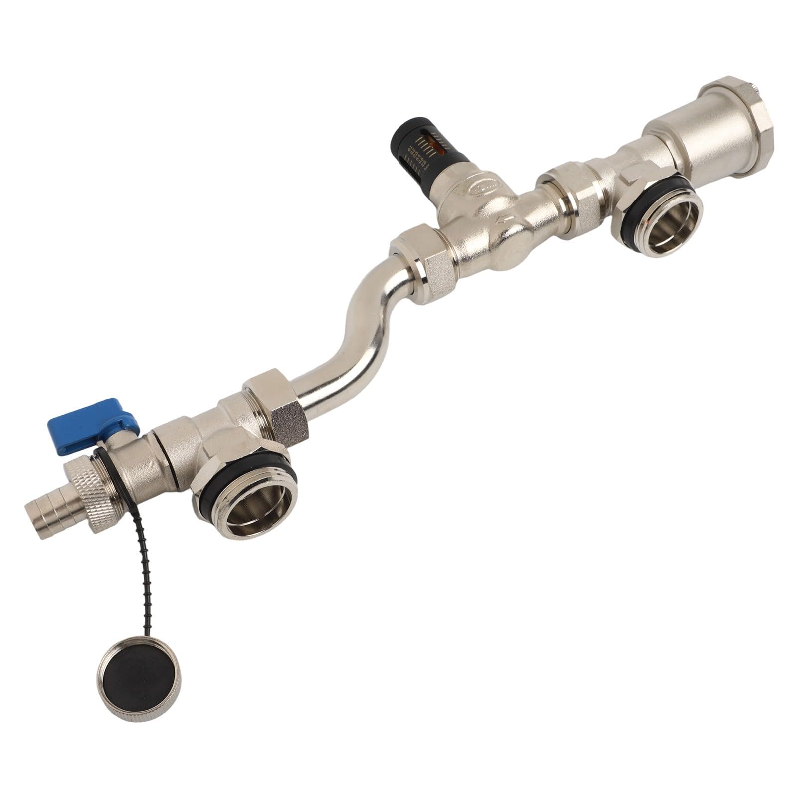 Valvola di bypass collettore per riscaldamento a pavimento, regolatore di pressione differenziale autoregolante con per presa d'aria automatica, per display a doppia unità 210 mm