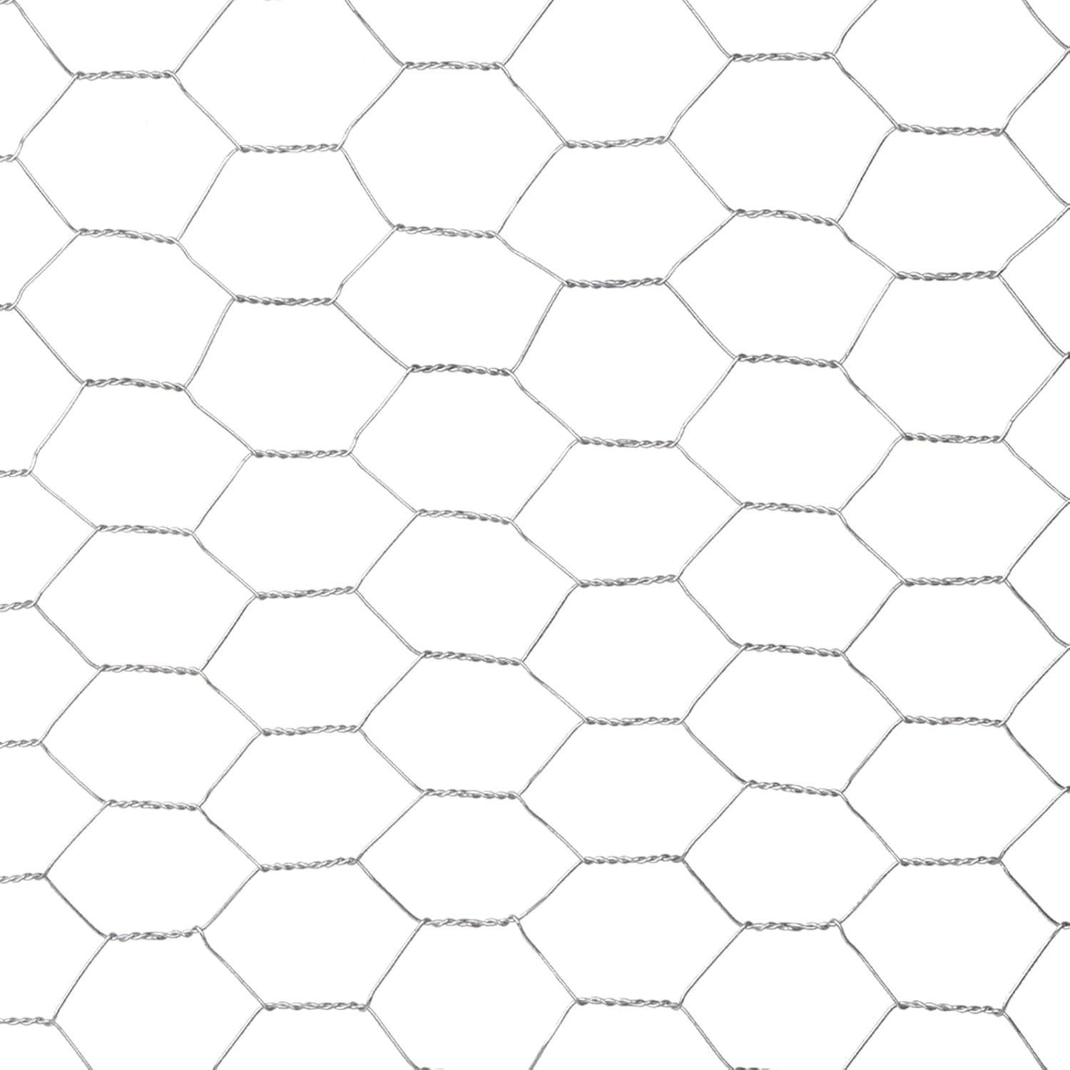 20-Gauge Galvanized Hexagonal Poultry Netting Chicken Wire Rolled Fencing with Mesh Size 1-in (3 ft. x 150 ft.)