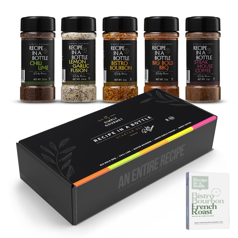 Spice Box Gift Set 5x 3oz Bottles | Premium Blends With...