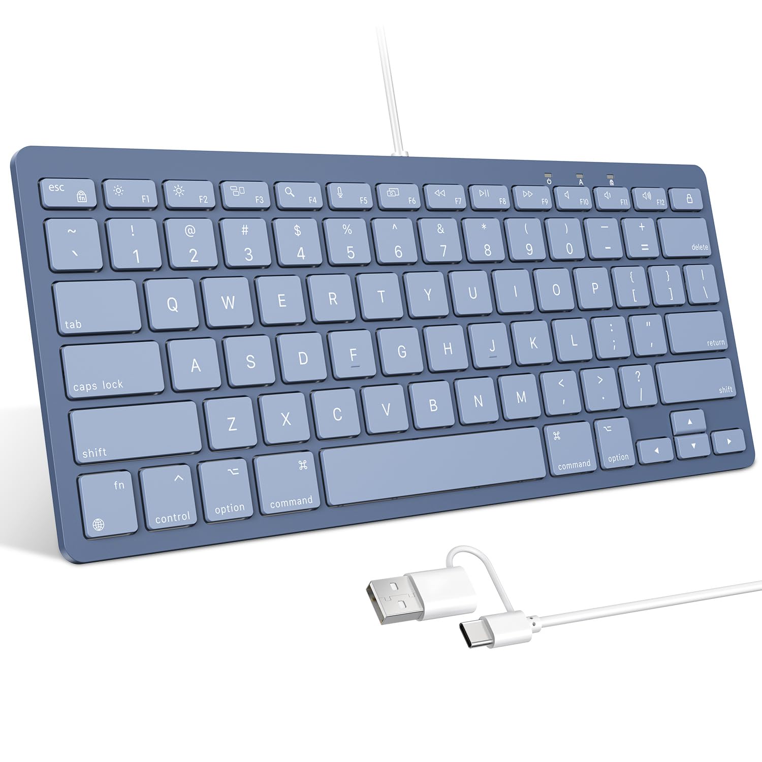 Photo 1 of OMOTON Wired Keyboard for Mac - Blue