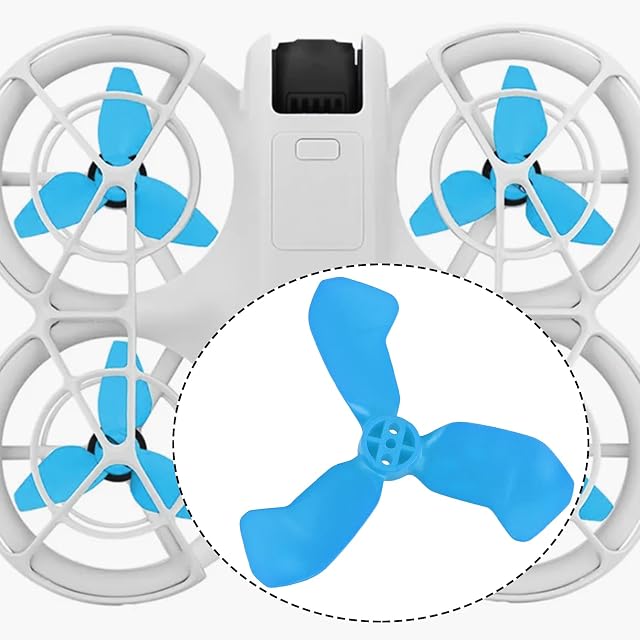 Foto 2 de 7 de eMagTech Kit de 2 Pares de Hélices para Drones Color Azul Compatible con dji Neo 2