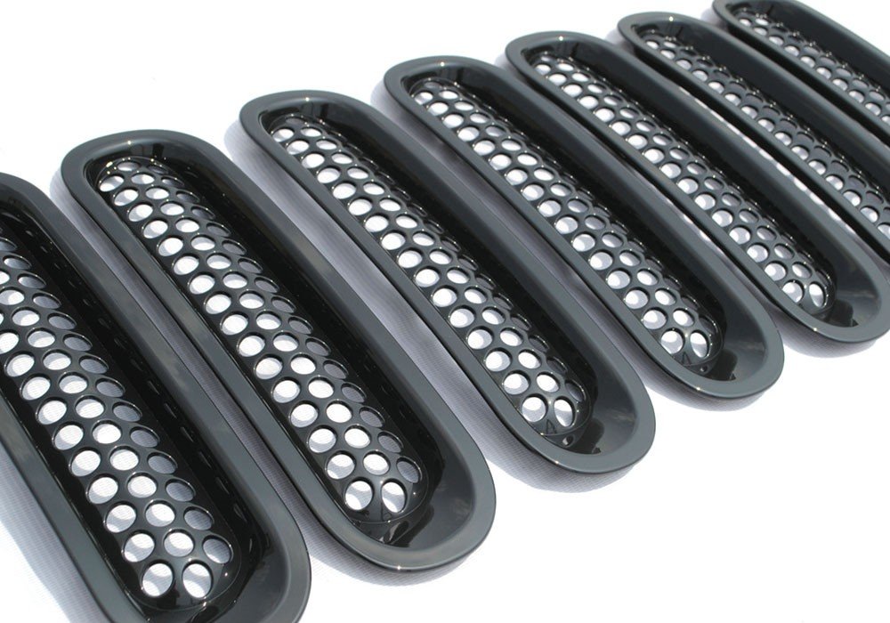 KATUR Noir Avant en Maille Grille Insert kit– 7 pièces/Lot