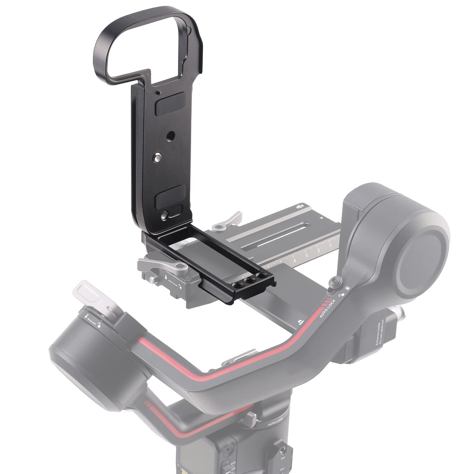 FOTGA Snelwisselplaat, L-houder voor DJI Ronin RS2 RSC2 RS3 Pro en RS3 Mini Gimbal Stabilisator, compatibel met Arca-Swiss Standard, DSLR camera, universele verticale Quick Release L-beugel