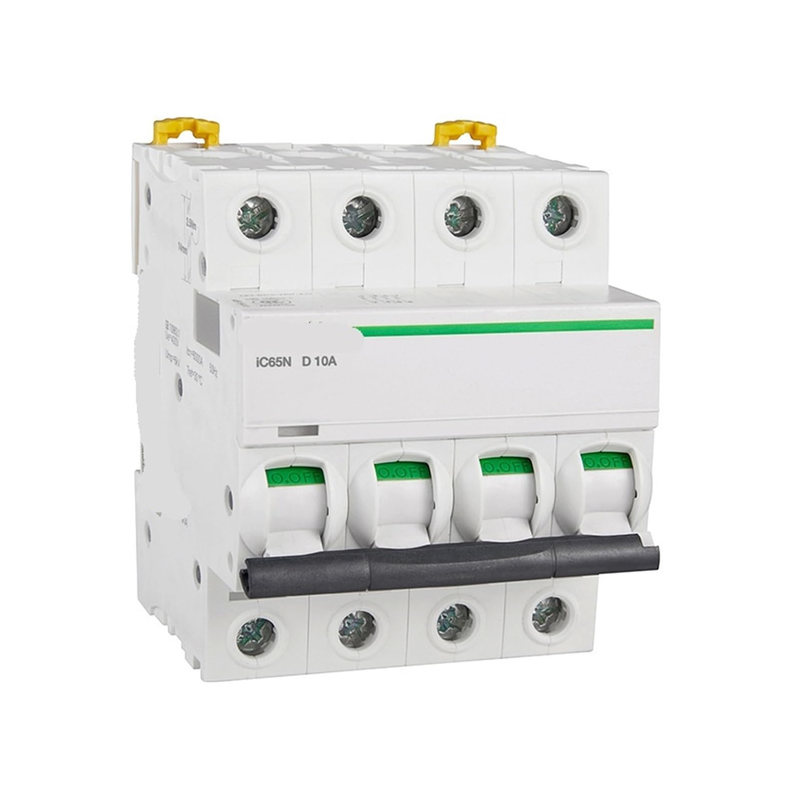 Disjoncteur miniature iC65N 4P D10A pour moteur et pompe triphasée