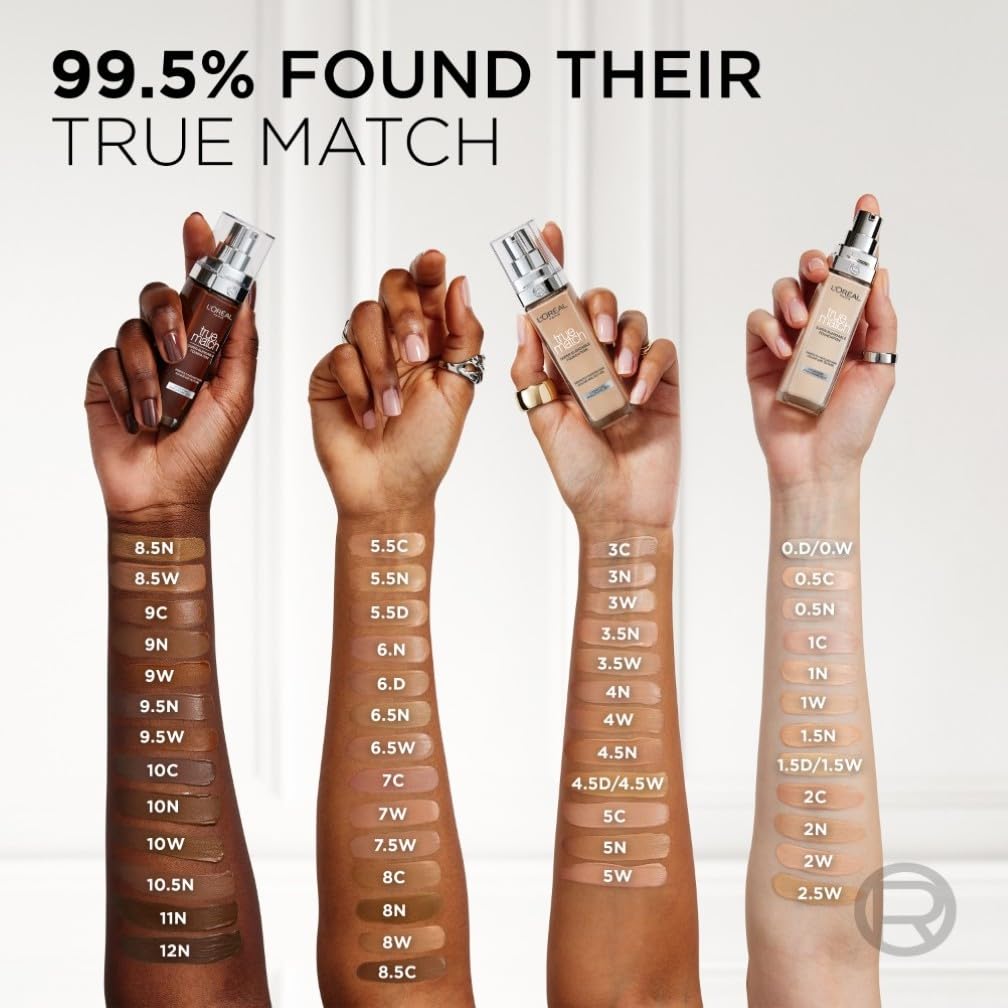 L'Oreal Paris Foundation True Match Liquid Foundation 2C with Hyaluronic Acid & SPF 16 30ml — view 8