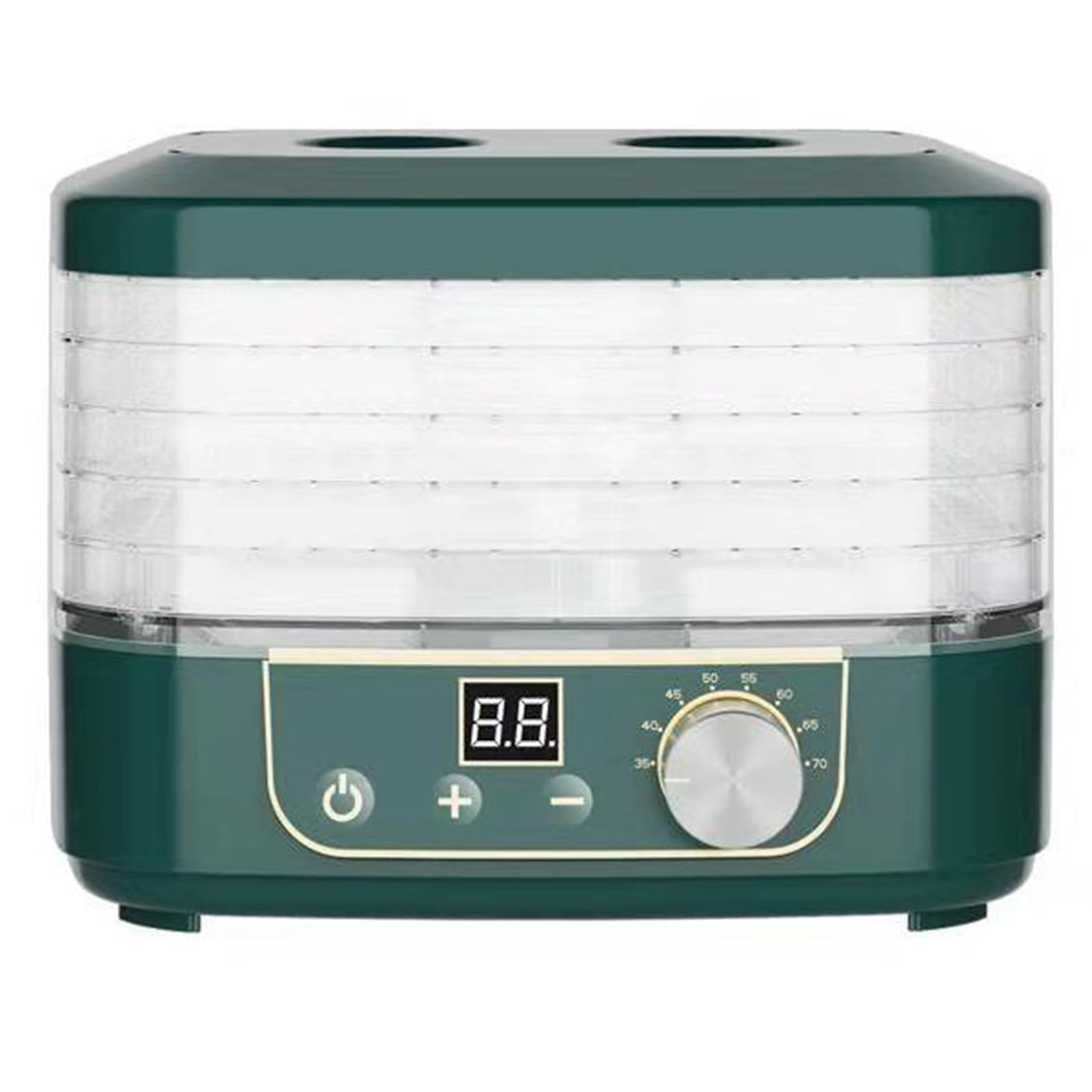DISHENGZHEN 5 Trays Electric Food Dehydrator Fruit Dryer, 35-70°C Mini Pet Snack Dryer, Dehydrator for Food and Jerky, Fruits, Herbs, Veggies, Snacks Air Dryer for Home Use Food green