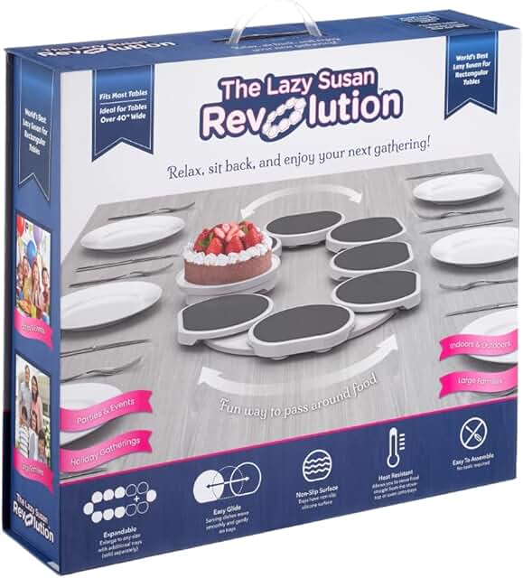 The Lazy Susan Revolution - Full Set - Dark Gray - The First Patented La...