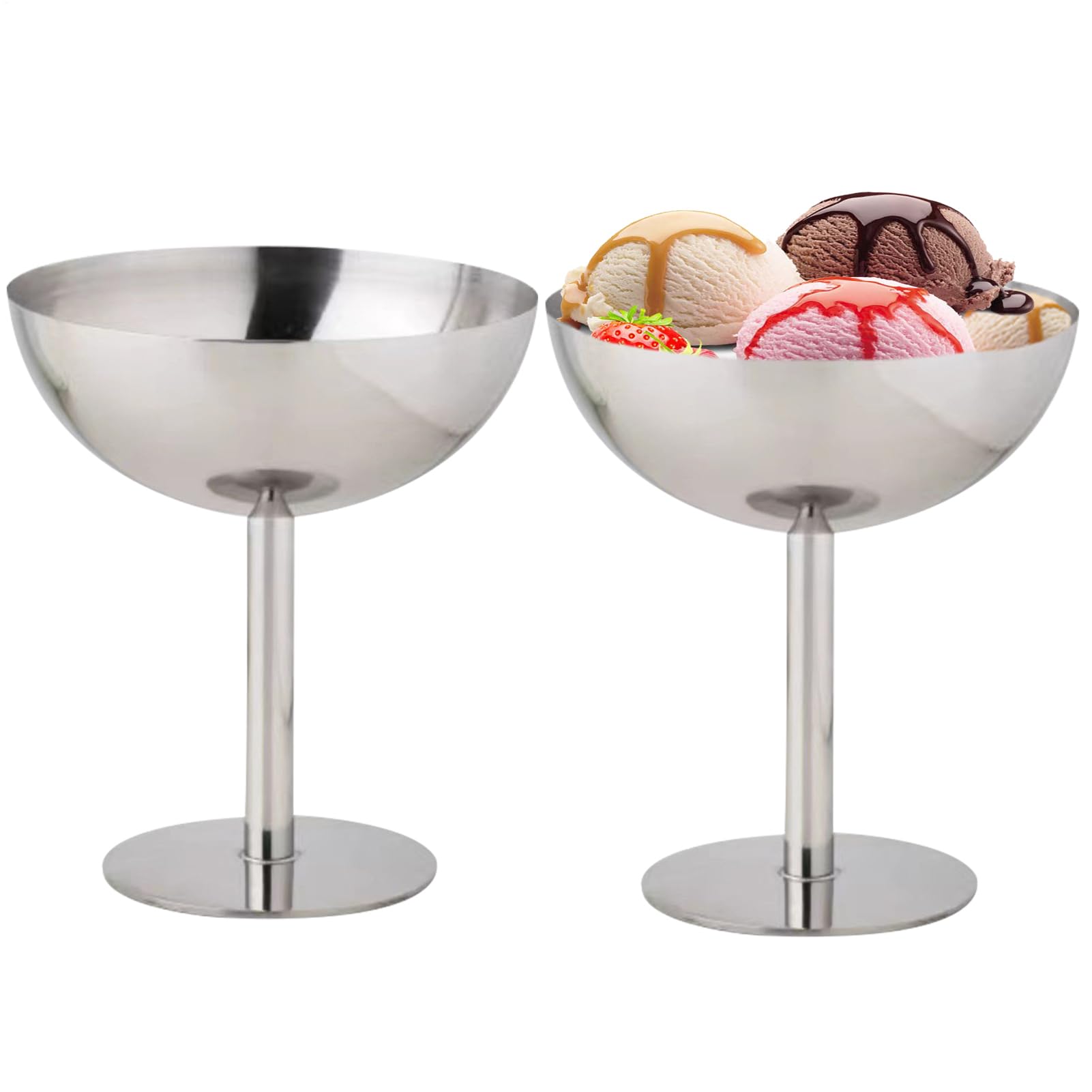 Coupes à glace en acier inoxydable incassables finies les coupures de verre