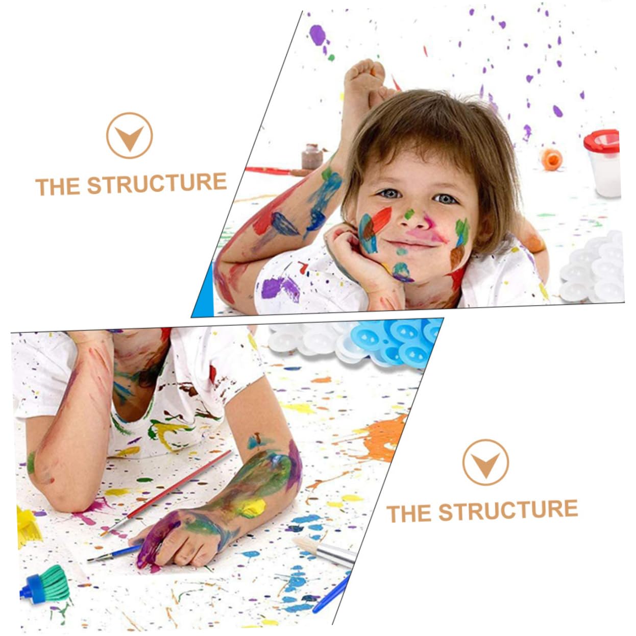 8 Pièces Rouleau De Peinture Fournitures De Peinture Pour Enfants