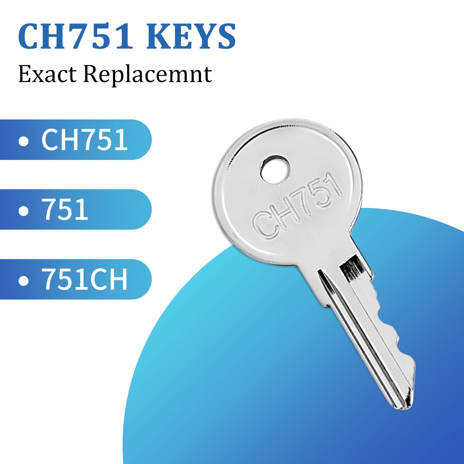 Amazon.com: CH751 Keys Fit for Storage Compartment Lock - Spare
