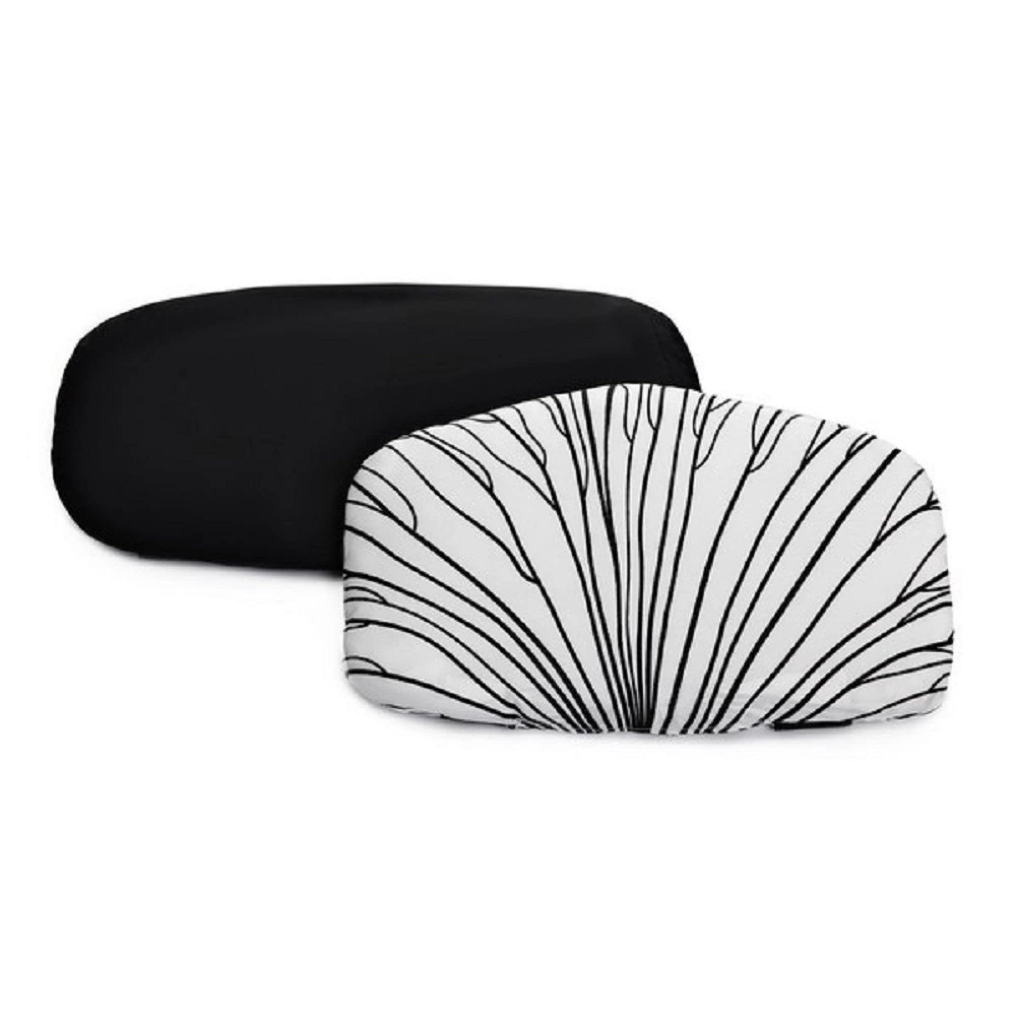 Kinderkraft ENOCK Coussin de Chaise Haute bébé, Sangles de Fixation, Facile à Nettoyer, 2 Coussins très Doux, Fabriqués dans Une matière agréable au Toucher, Noir