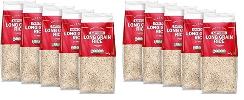 Image of by Amazon Easy Cook Long Grain Rice, 10 packs of 500g