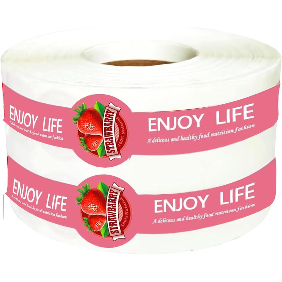 Cake Slice Containers Labels 1×9 INCH Strawberry Cake Box