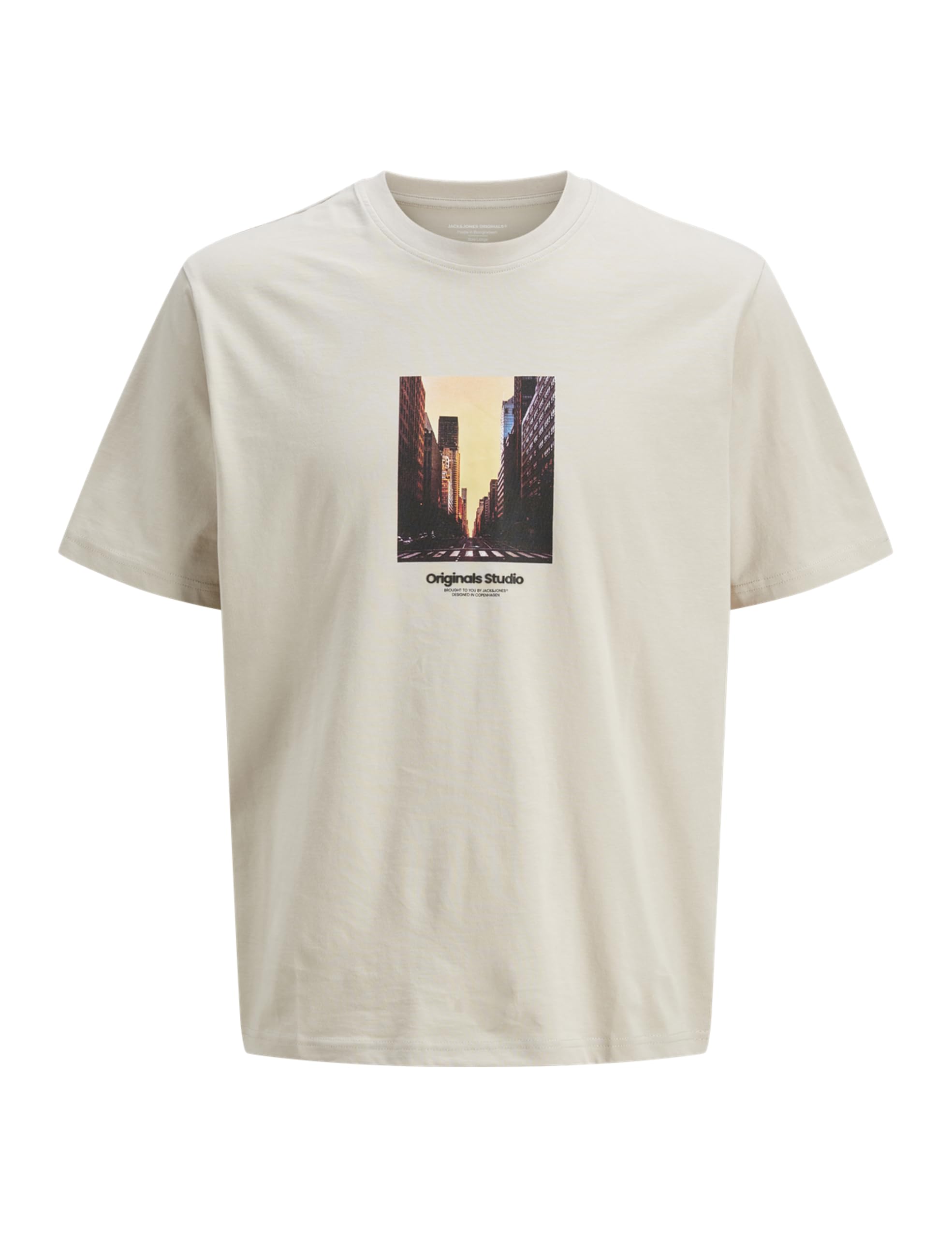 JACK & JONES Men's Jorvesterbro Picture Tee SS C.N Pls