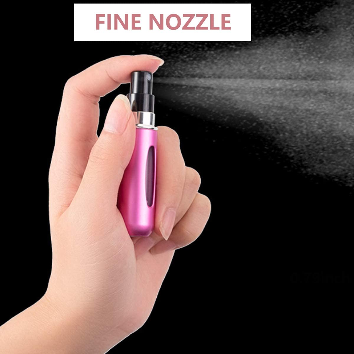 AARU BHAKTI ENTERPRISE ABE Portable 5ml Mini Perfume Atomizer Bottles, Refillable Perfume Spray Bottle, Scent Pump Case, Empty Perfume Bottles for Travel and Outgoing(pack of 3) 3