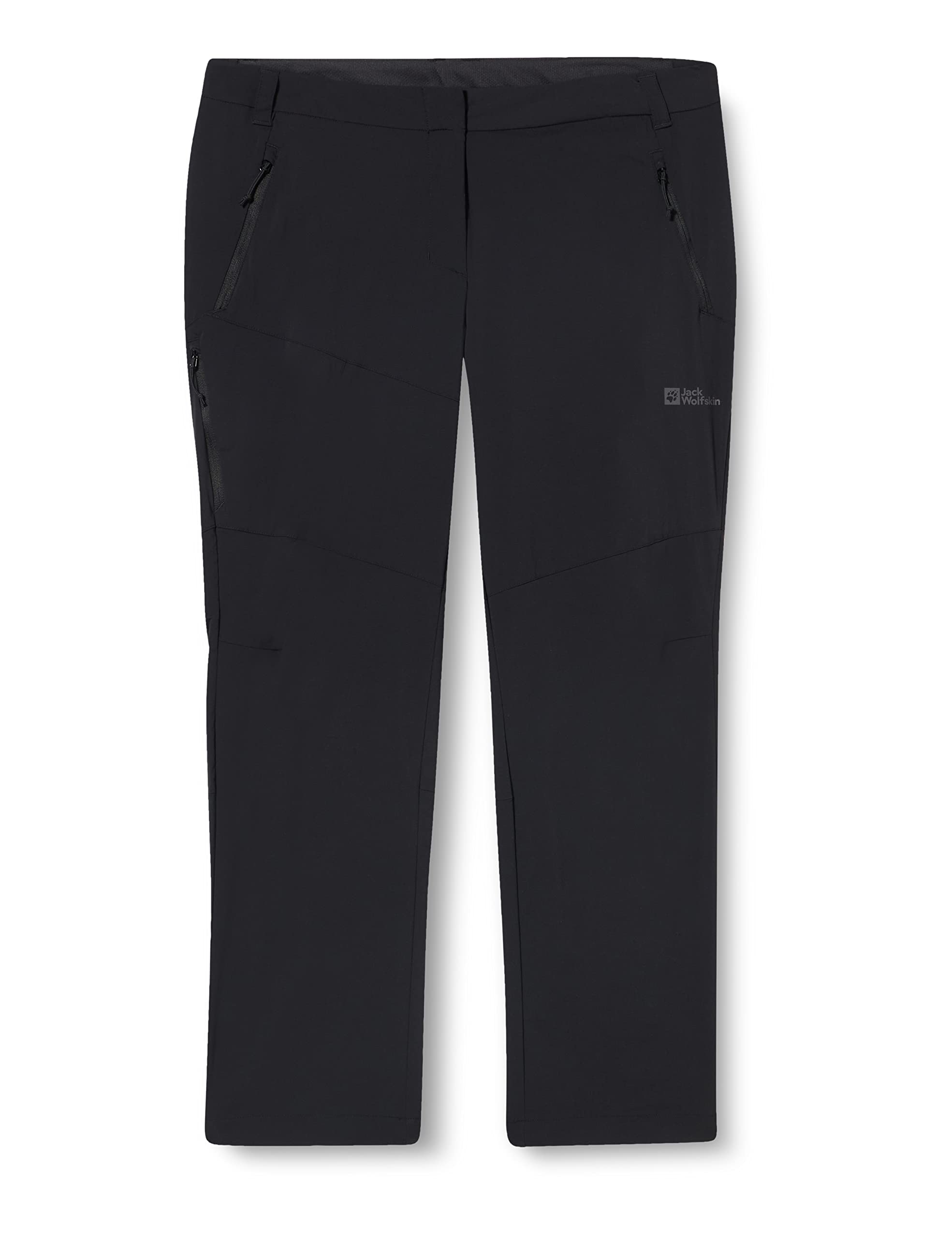 Jack Wolfskin Damen Glastal Pants Wanderhose, Schwarz, 40 EU