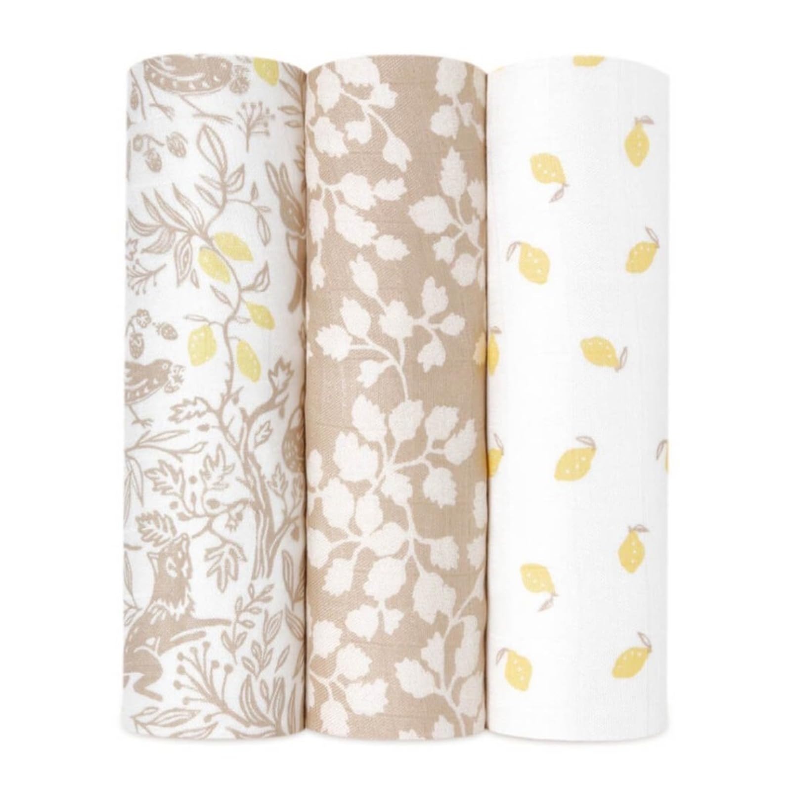 aden + anais Seidig weiche Wickeldecke, Boutique-Musselin-Decken für Mädchen und Jungen, Baby-Wickeltuch, ideales Wickelset für Neugeborene und Kleinkinder, perfektes Duschgeschenk, 3er-Pack,