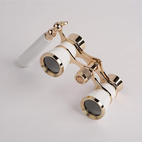 Miniatura 3 de Ultra HD 3X25 Ópera Theatre - Gafas binoculares con asa, telescopio de color blanco para ver teatro, carreras de caballos y conciertos, prismáticos