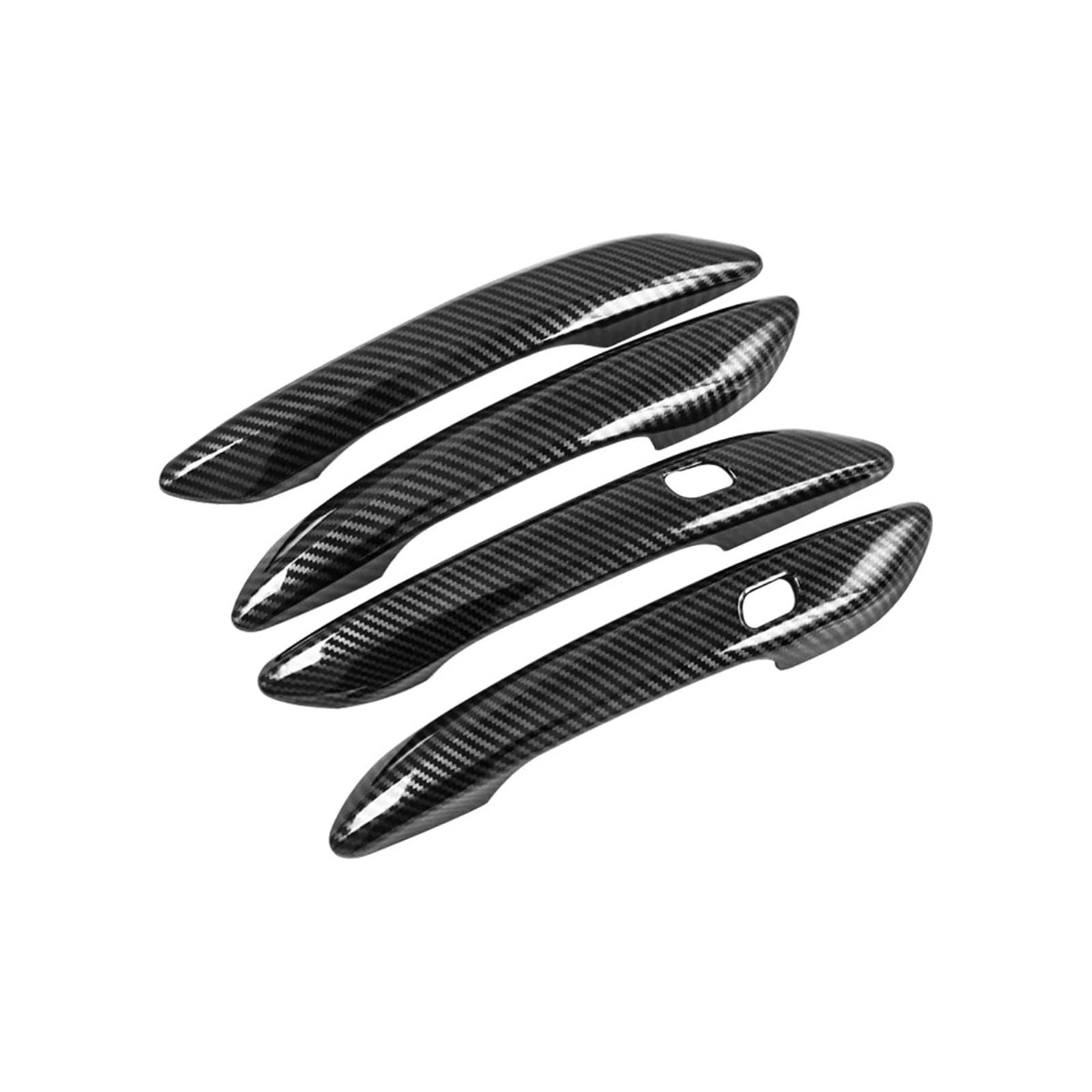 Sauanmnktp A For Carbon Exterior Door Handle For Car For Hyundai For Elantra Cn7/Cn7 N Lhd Exterior Accessories Carbon Fiber Black Door Handle Decoration Cover Trim(A For Carbon)