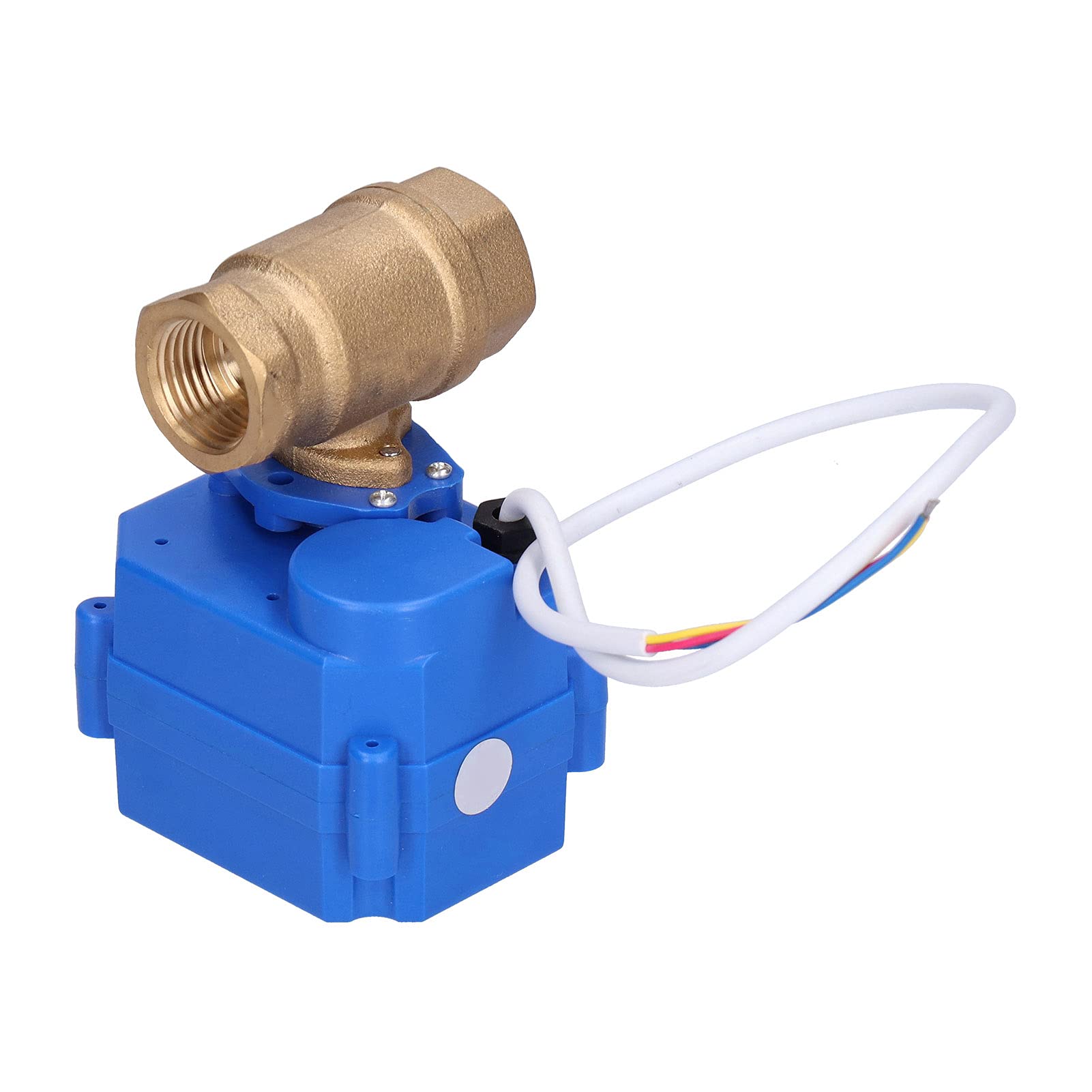 Mini válvula de bola eléctrica DN15, válvula de bola motorizada de latón con indicación de interruptor