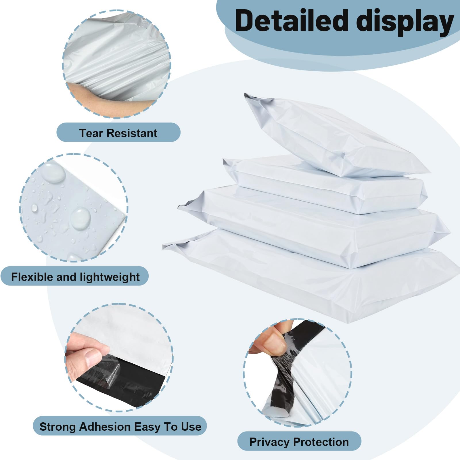 20 Bolsas Envio Vinted Mercancías Grandes 55 x 65 cm Bolsa para Envíos Autoadhesivas Bolsas Paquetes Vinted Impermeables Sobres Envios Opacas para Ropa y Envío de Textiles Transporte