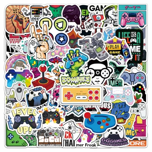 100PCS Video Games Stickers Vinyl Waterproof Decals for Water Bottles