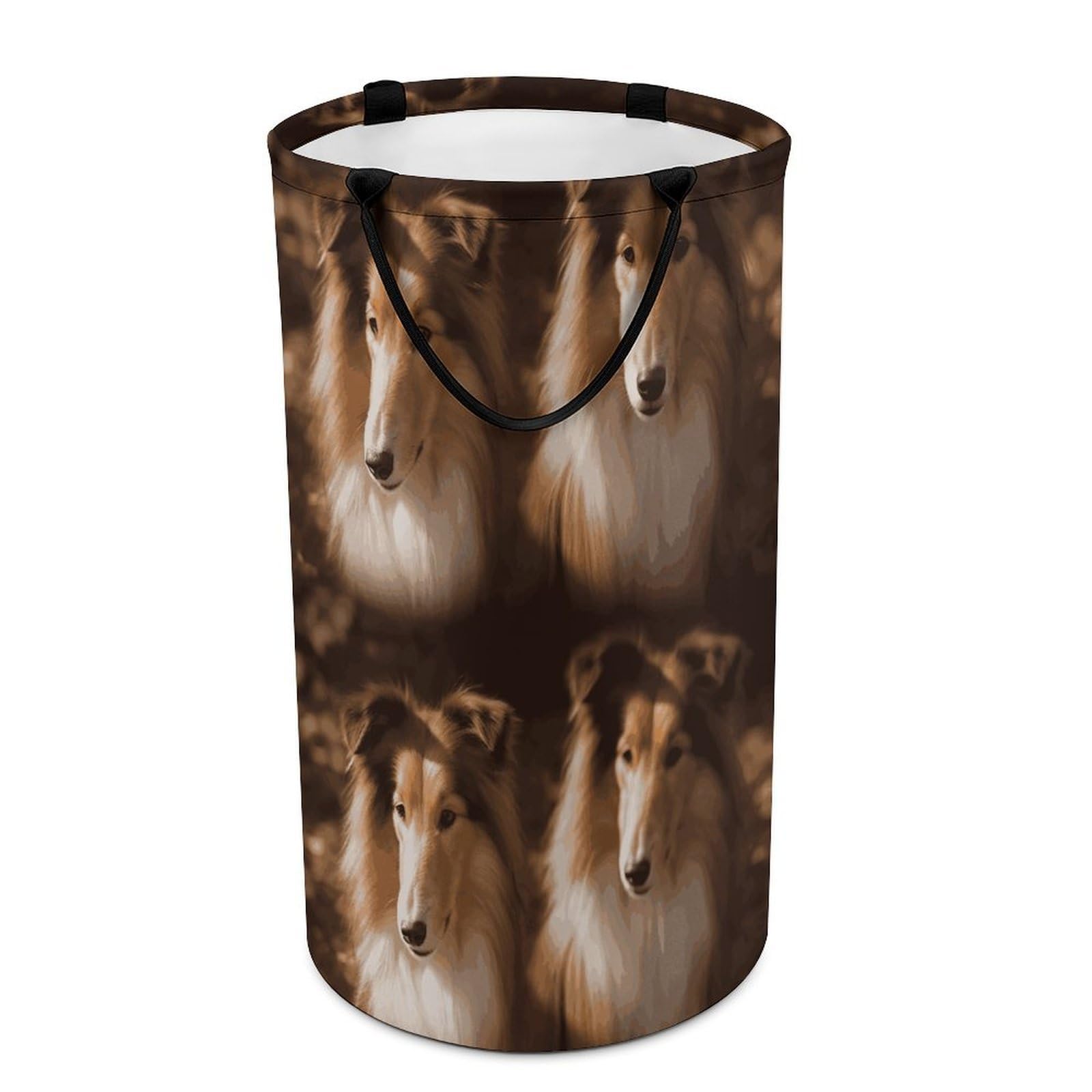 Adfgyerh Style Shelties Laundry Basket ，Foldable Waterproof Model ，Laundry Hamper ，Handles On Both Sides Easy To Move ，Storage Basket For Bedroom, Bathroom, Dorm, Laundry Room.