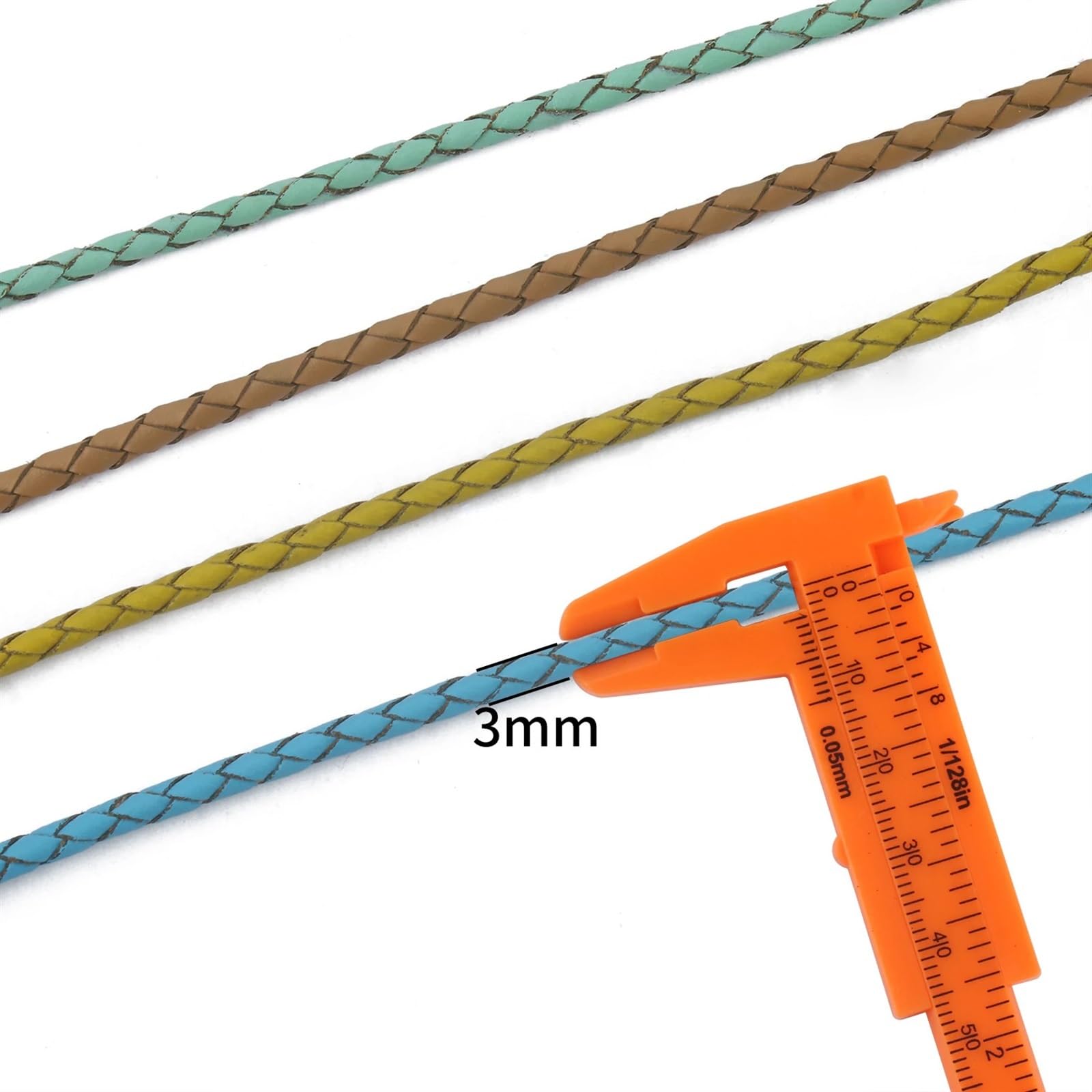 Cuerda trenzada de cuero PU for manualidades DIY