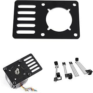 Stepper Motor Mount Plate, Aluminum Stepper Motor Mounting Plate for NEMA 23 Stepper Motor, 3D Printer Accessories, 3D Printer Parts Motor Mount Bracket
