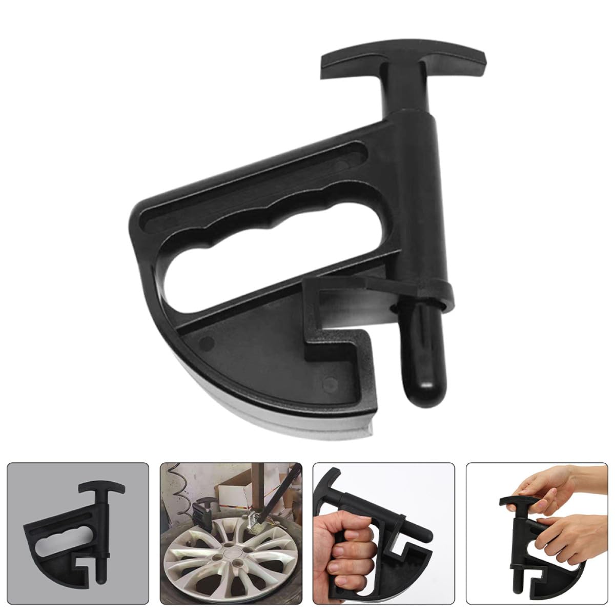 HANABASS Smontagomme Manuale Strumento Versatile Set 3 per Pneumatici Auto per in Plastica Nera Design Ergonomico per e Riparazione Gomme